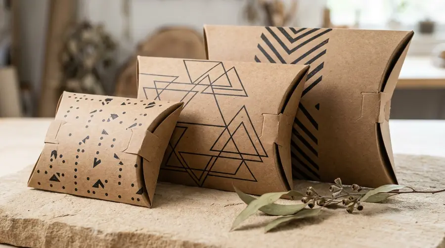 eco friendly printed pillow boxes