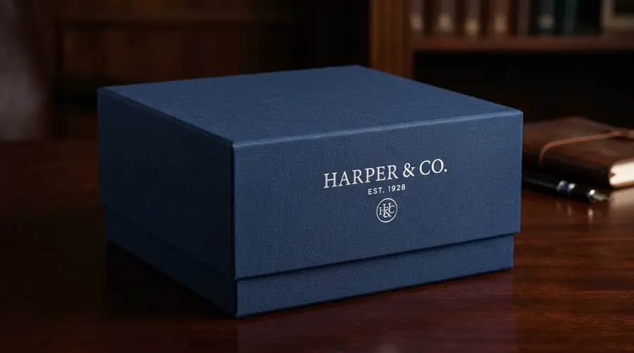 textured stock logo box